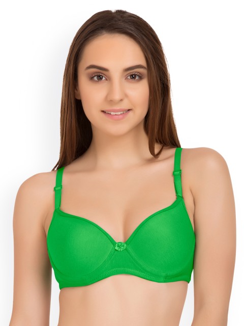 

Tweens Sea Green Solid Underwired Lightly Padded T-shirt Bra