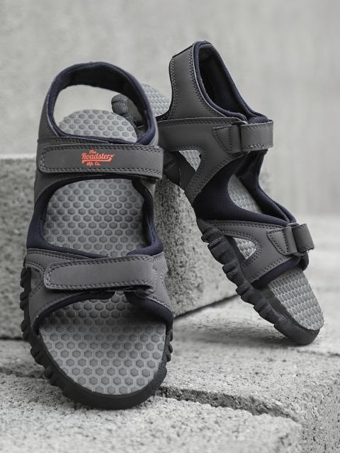 

Roadster Men Grey Sports Sandals