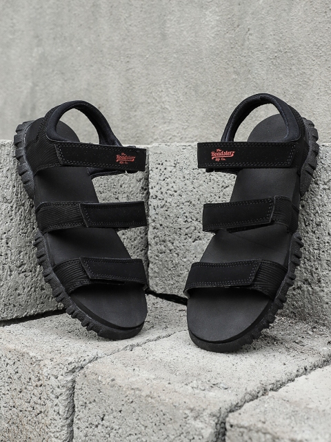 

Roadster Men Black Sports Sandals