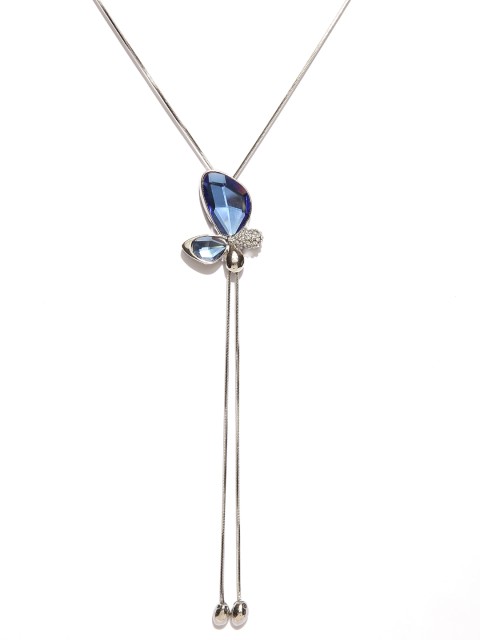 

Shining Diva Silver-Toned Metal Layered Necklace