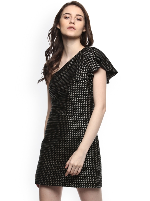 

Kazo Women Black & White Printed Bodycon Dress