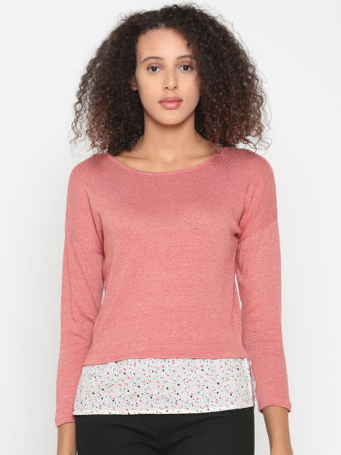 

People Women Red Solid Top