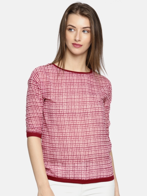 

People Women Red Printed Top