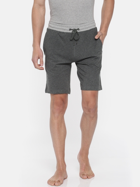 

U.S. Polo Assn. Men Charcoal Solid Lounge Shorts