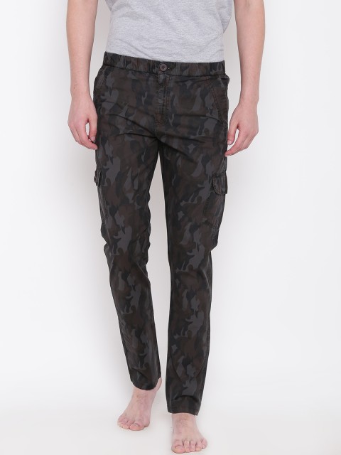 

Sweet Dreams Grey & Brown Printed Pyjamas MP-151218CO