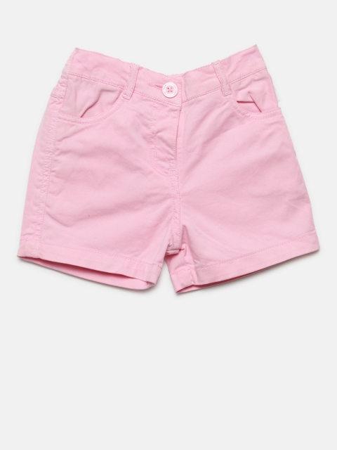 

Baby League Girls Pink Solid Shorts