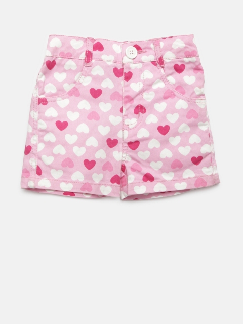 

612 league Girls Pink Heart Print Trousers