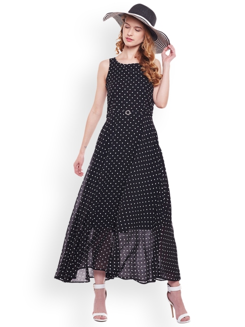 

Latin Quarters Women Black Printed Maxi Dress