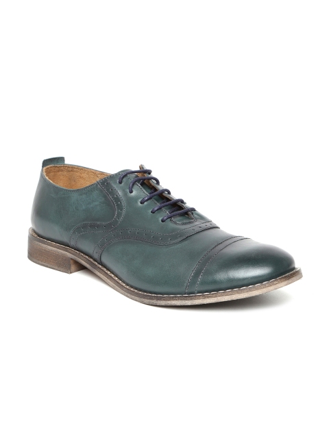 

Levis Men Green Leather Brogues