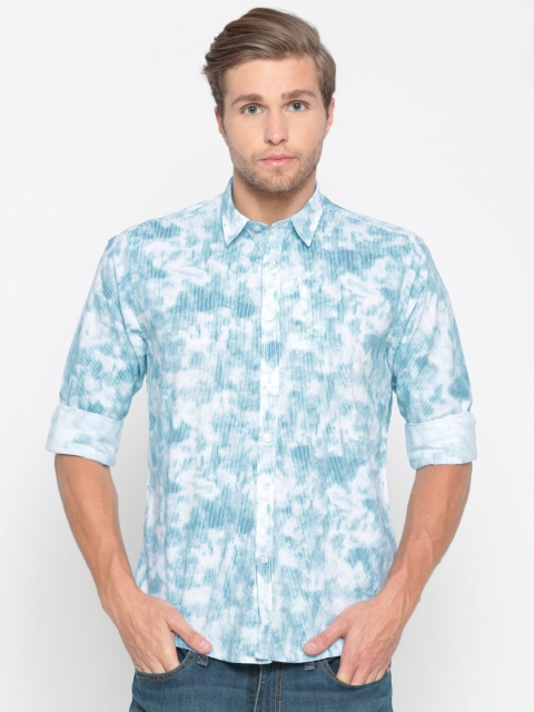 

Pepe Jeans Men Blue Regular Fit Printed Shirt