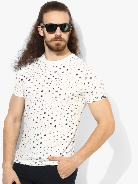 

Pepe Jeans White Printed Slim Fit T-shirt