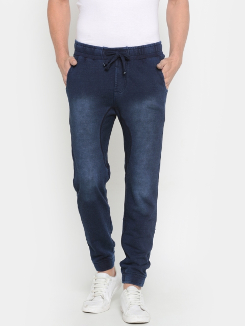 

Pepe Jeans Men Blue Slim Fit Faded Joggers