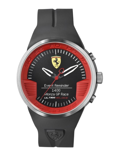 

Scuderia Ferrari Men Black Ultraveloce Smartwatch 0830373
