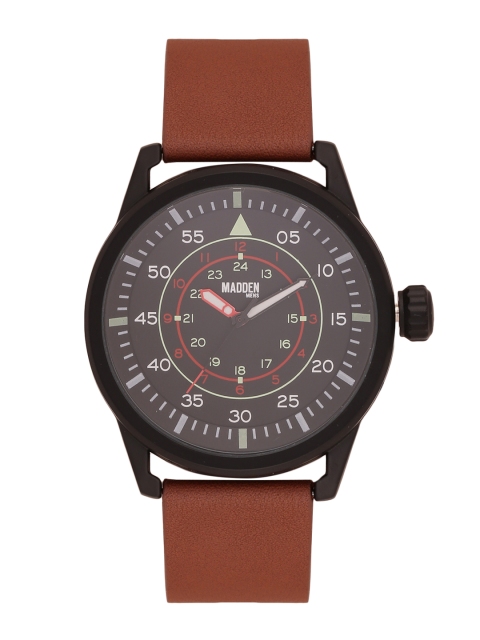 

Steve Madden Men Charcoal Grey Analogue Watch SMMW035BR