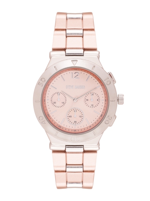 

Steve Madden Women Rose Gold-Toned Multifunction Analogue Watch SMW091Q