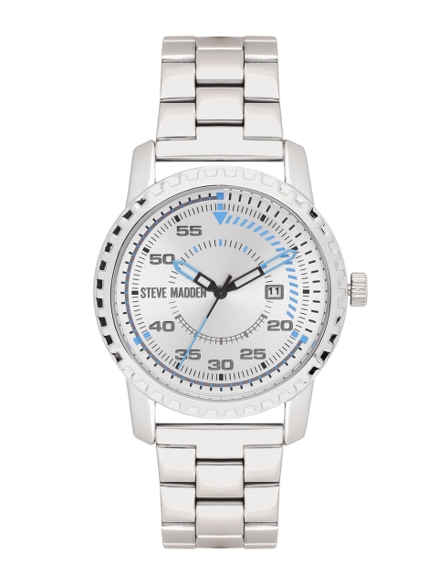 

Steve Madden Men Silver-Toned Analogue Watch SMW143
