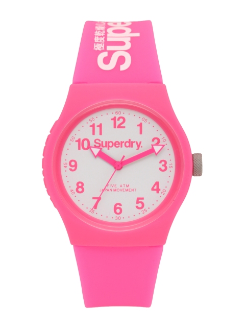 

Superdry Unisex White Analogue Watch SYG164PW