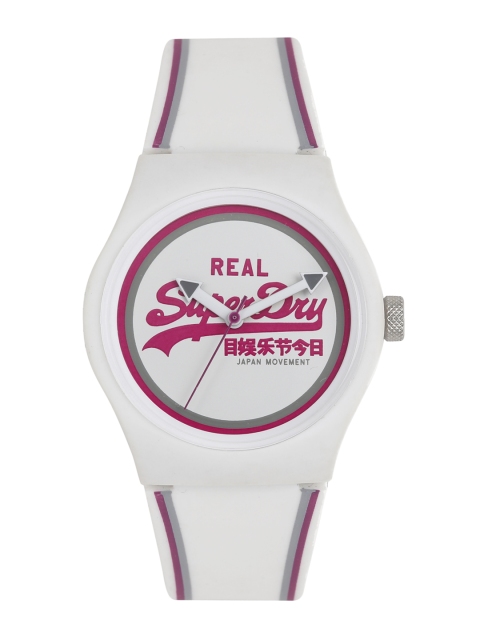 

Superdry Women White Analogue Watch SYG198WR