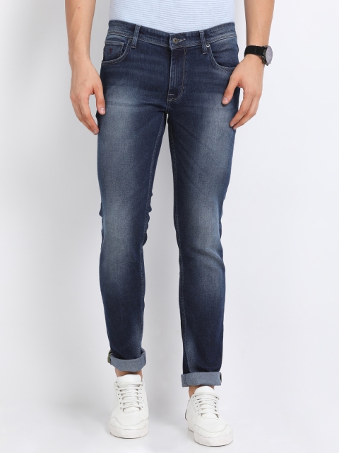 

Indian Terrain Men Blue Skinny Fit Low-Rise Clean Look Stretchable Jeans