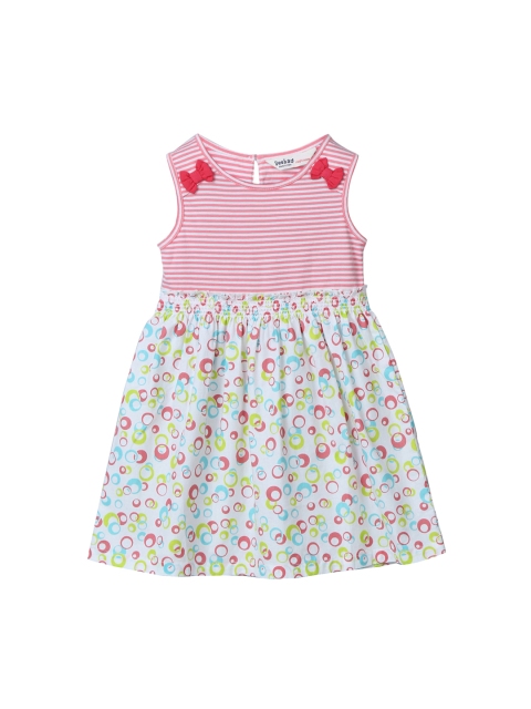 

Beebay Girls Coral Printed Fit & Flare Dress