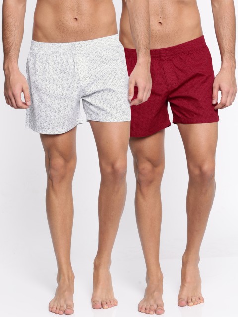 

Nature Casuals Men Pack Of 2 Printed Boxers 0218N1195421436, Blue