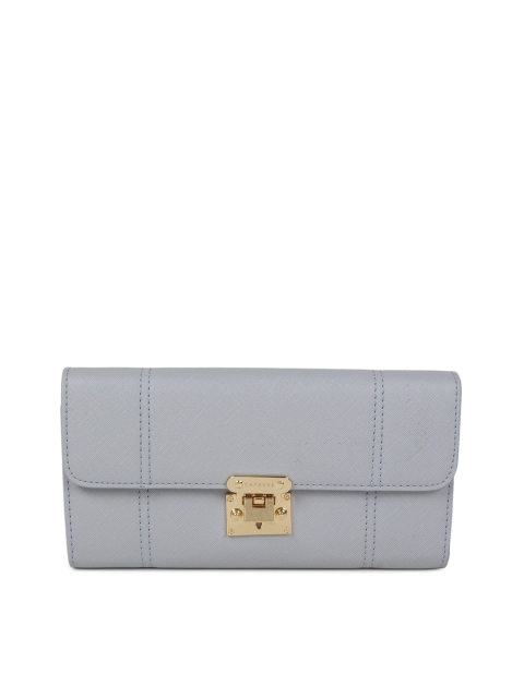 

Caprese Women Blue Solid Three Fold Wallet