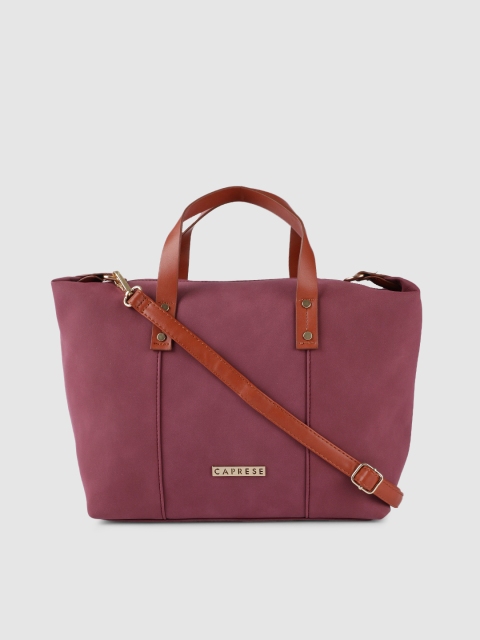 

Caprese Burgundy Solid Handheld Bag