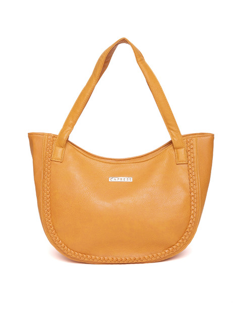 

Caprese Yellow Solid Tote Bag