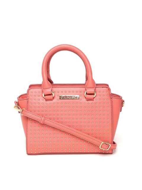 

Caprese Coral Embellished Handheld Bag