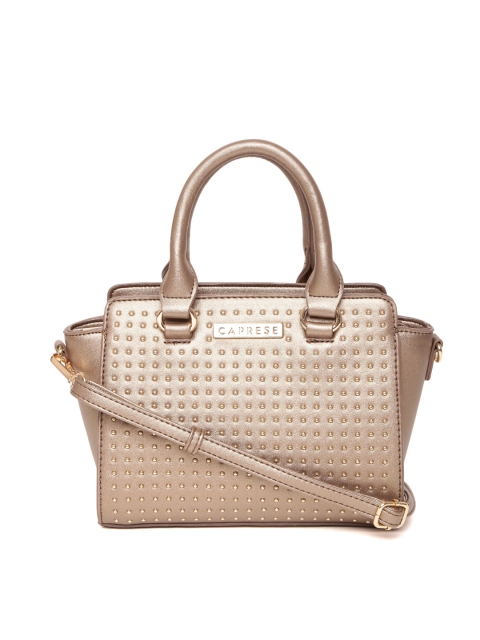 

Caprese Brown Studded Handheld Bag