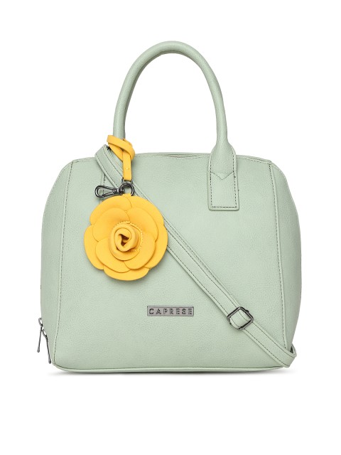 

Caprese Green Solid Handheld Bag
