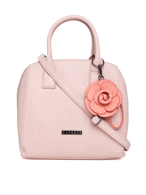 

Caprese Pink Solid Handheld Bag