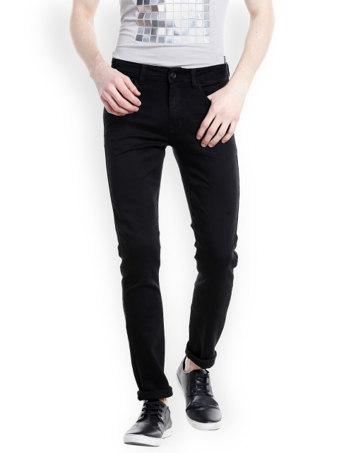 

Rex Straut Jeans Men Black Slim Fit Mid-Rise Clean Look Stretchable Jeans