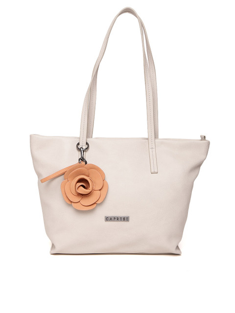 

Caprese Cream-Coloured Solid Tote Bag
