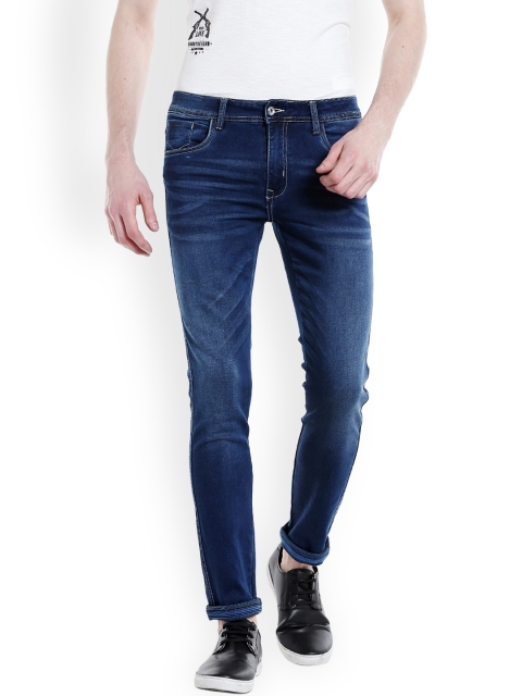 

Rex Straut Jeans Men Blue Slim Fit Mid-Rise Clean Look Stretchable Jeans