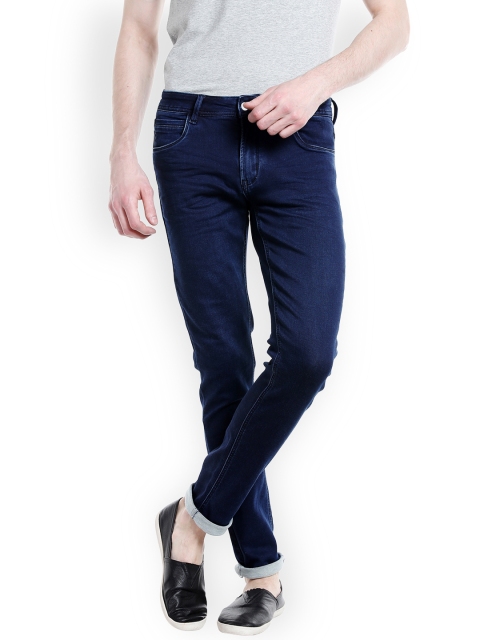 

Rex Straut Jeans Men Blue Slim Fit Mid-Rise Clean Look Stretchable Jeans