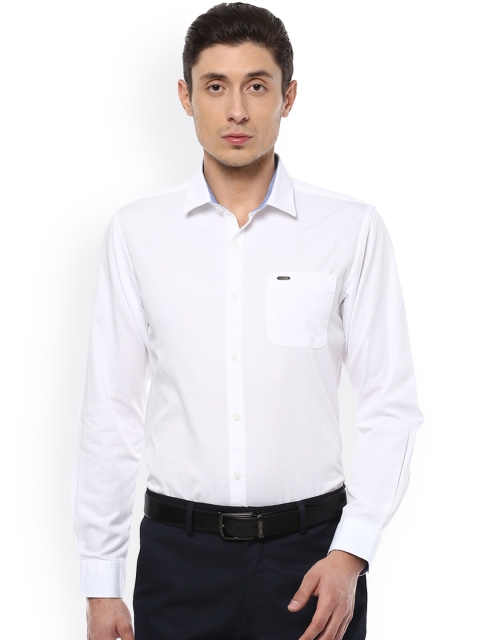 

Peter England Casuals Men White Slim Fit Solid Formal Shirt