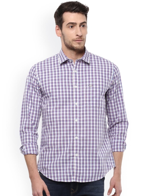 

Peter England Casuals Men Blue Slim Fit Checked Casual Shirt
