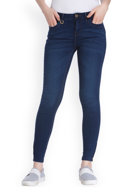 

ONLY Women Blue Slim Fit Low-Rise Clean Look Stretchable Jeans