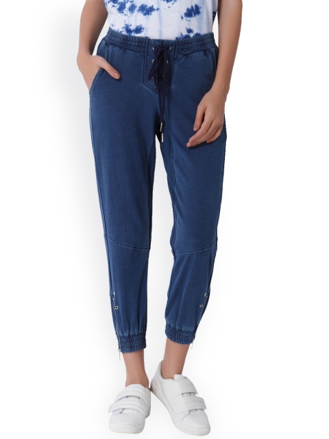 

ONLY Women Blue Regular Fit Solid Joggers