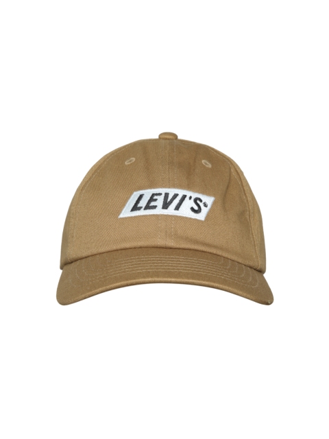 

Levis Men Brown Embroidered Detail Baseball Cap