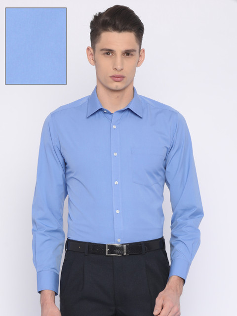 

Park Avenue Men Blue Regular Fit Solid Formal Shirt