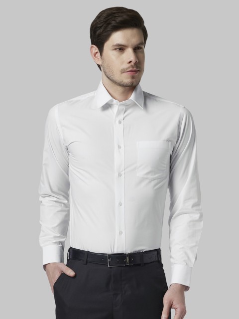 

Park Avenue Men White Regular Fit Solid Formal Shirt