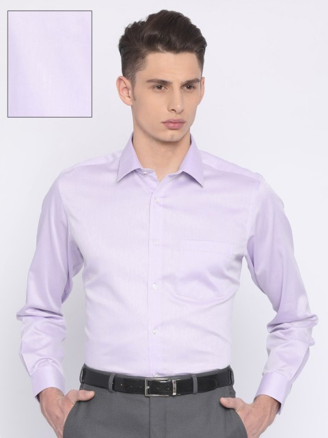 

Park Avenue Men Purple Regular Fit Self Design Formal Shirt