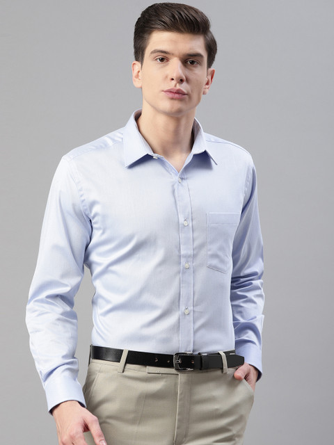 

Park Avenue Men Blue Regular Fit Solid Formal Shirt