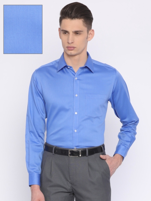 

Park Avenue Men Blue Solid Formal Shirt