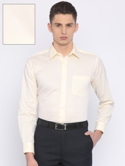 

Park Avenue Men Yellow Solid Formal Shirt