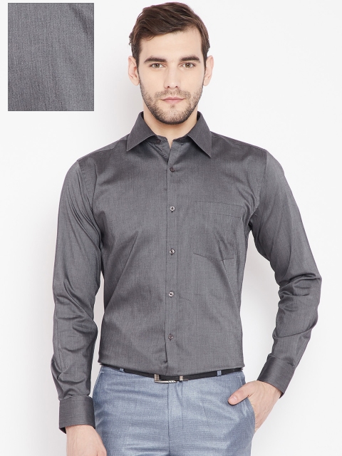 

Park Avenue Men Grey Slim Fit Solid Formal Shirt