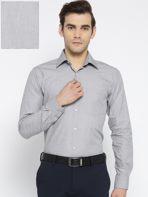 

Park Avenue Men Grey Slim Fit Solid Formal Shirt