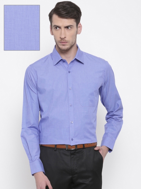 

Raymond Men Blue Contemporary Regular Fit Solid Formal Shirt